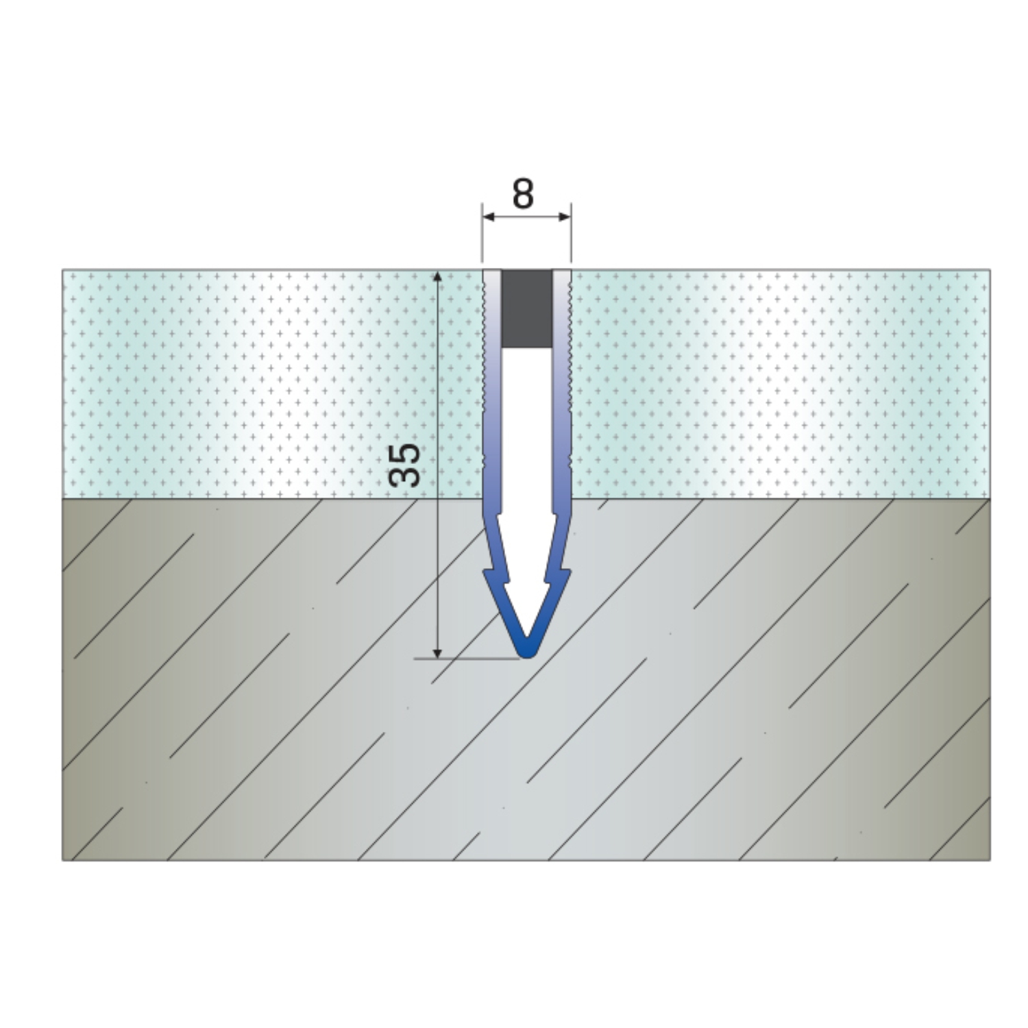 DIL PVC klin dilatacioni profili